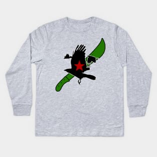 CROW - Machete Group Logo Kids Long Sleeve T-Shirt